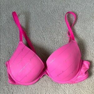 NWOT PINK Victoria's Secret Hot Pink Push-Up Bra